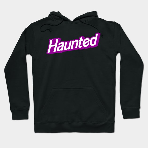 Haunted (purple) Hoodie by Honorary Android 